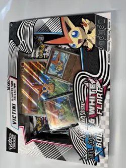 Pokemon TCG Black Bolt & White Flare Unova Victini Illustration Collection Box - Image 1