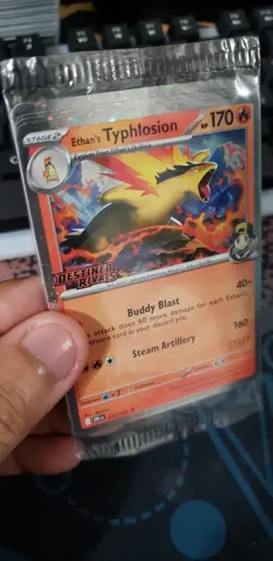 Pokemon TCG - Destined Rivals Prerelease Staff Promos - Set of 4 SEALED & NEW - Image 3