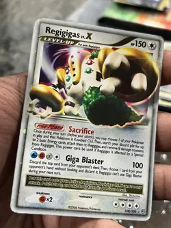 Pokemon TCG REGIGIGAS LV.X 100/100 HOLO Rare MP 2008 Stormfront vintage - Image 1