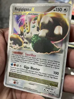 Pokemon TCG REGIGIGAS LV.X 100/100 HOLO Rare MP 2008 Stormfront vintage - Image 2