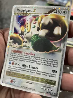 Pokemon TCG REGIGIGAS LV.X 100/100 HOLO Rare MP 2008 Stormfront vintage - Image 5