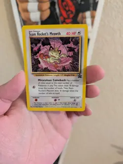 TEAM ROCKET'S MEOWTH 2000 POKEMON WIZARDS BLACK STAR PROM - Image 1