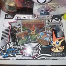Pokemon TCG Black Bolt & White Flare Unova Victini Illustration Collection Box - Image 1