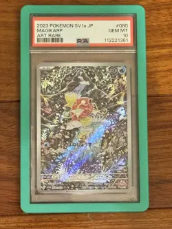 2023 POKEMON JAPANESE SV1A-TRIPLET BEAT ART RARE #080 MAGIKARP PSA 10 - Image 1
