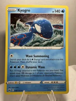 Kyogre 036/159 Cosmos Holo Rare Promo Pokemon Crown Zenith Cosmo Promos - NM - Image 1