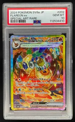 2024 Pokemon S&V Terastal Fest (JP) Flareon ex Special Art Rare PSA 10 Gem Mint - Image 1