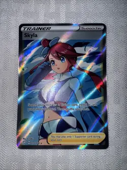 Pokemon Shining Fates Skyla Full Art Trainer Supporter Ultra Rare 72 NM/MT (C) - Image 1