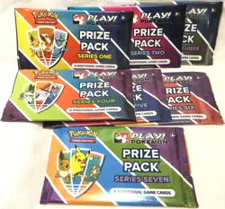 Pokemon Pokemon Play! Prize Pack Set 1-7 Set Series One through Seven (7 Packs) - Image 1