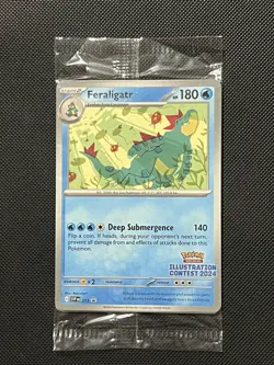 SEALED Pokemon Illustration Contest 2024 Promo SVP213/214/215 Feraligatr Pikachu - Image 2