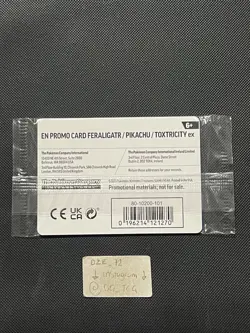 SEALED Pokemon Illustration Contest 2024 Promo SVP213/214/215 Feraligatr Pikachu - Image 5