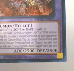 Yu-Gi-Oh Granguignol the Dusk Dragon BLTR-EN087 Secret Rare 1st Edition - Image 3