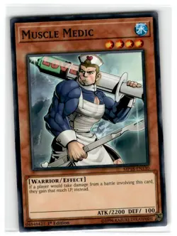 Yu-Gi-Oh! Muscle Medic Common MP18-EN130 Moderately Played 1st Edition - Image 1