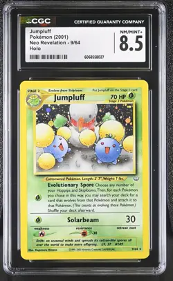 CGC 8.5 Jumpluff 2001 Neo Revelation 9/64 Holo Pokemon Card - Image 1