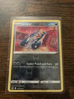 Seviper 116/196 Uncommon Lost Origin Pokemon Card - NM Near Mint - Image 1