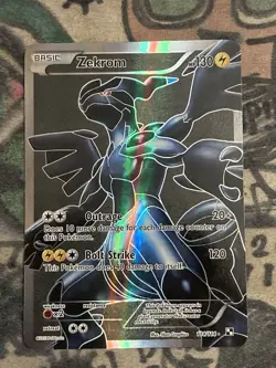Pokemon TCG Zekrom Black White Holo Full Art Ultra Rare Card 114/114 - Image 1