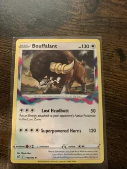Bouffalant 148/196 Lost Origin Regular Rare Pokemon Card Pokemon TCG - Image 1