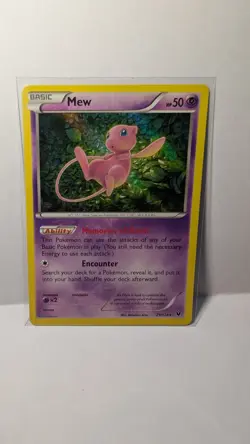 Pokemon Mew 29/124 Fates Collide XY Reverse Holo Rare Card 2016 - Image 1