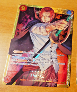 ONE PIECE CARD GAME CARTE FRANCAISE SHANKS OP01-120 SEC FR NM - Image 1