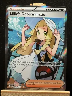 Lillie's Determination 169/132 Me01: Mega Evolution Holo (Full Art) Pokemon Card - Image 1
