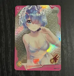 ❤REM SSR Goddess Story Girl Party Limited Beauty Anime Doujin Card - Image 1