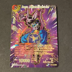 Dragon Ball Super Card Game Beerus Motivated Destruction SPR Foil Card BT17-134 - Image 1