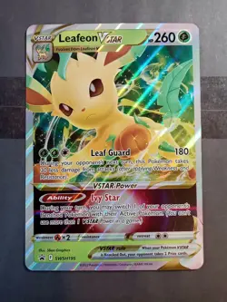 JUMBO Leafeon VSTAR SWSH195 Black Star Promos Holo Pokemon Card - Image 1
