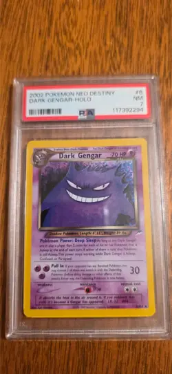 Pokemon PSA 7 NM/MINT 2002 Dark Gengar Neo Destiny Holo Card - Image 1