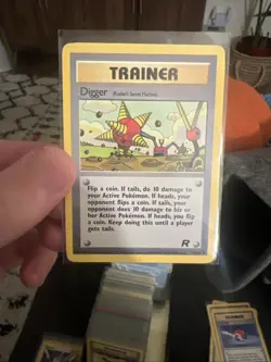 Pokemon TCG Digger Trainer Card 75/82 Team Rocket - Image 1