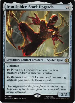 Iron Spider, Stark Upgrade R Marvel's Spider-Man 166 NM Normal MTG - Image 1