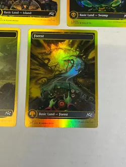 First Place Foil Driver Seat Full Art Lands Set of 5 Aetherdrift DFT MTG 507-511 - Image 2