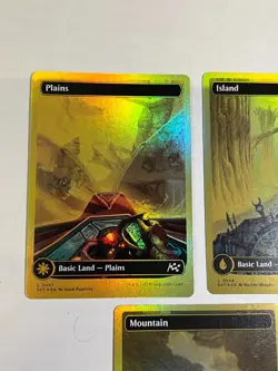 First Place Foil Driver Seat Full Art Lands Set of 5 Aetherdrift DFT MTG 507-511 - Image 3