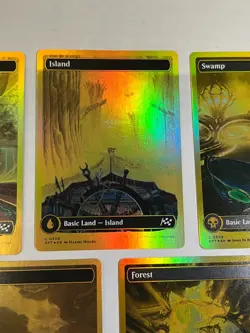 First Place Foil Driver Seat Full Art Lands Set of 5 Aetherdrift DFT MTG 507-511 - Image 4