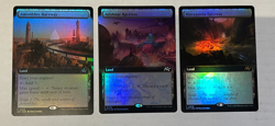 MTG - Aetherdrift RACEWAY Lands Set of 3 - DFT - Foil Murganda Avishkar Amonkhet - Image 1
