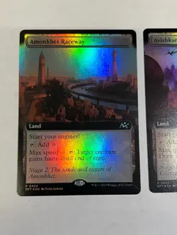 MTG - Aetherdrift RACEWAY Lands Set of 3 - DFT - Foil Murganda Avishkar Amonkhet - Image 2