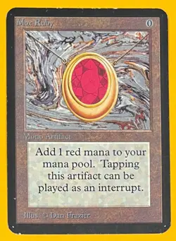 MTG MOX RUBY (InkU) Alpha (OldManMTG 011-189) - Image 1