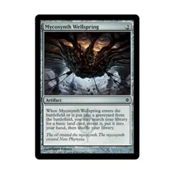 WOTC MtG New Phyrexia Mycosynth Wellspring (C) (Foil) EX - Image 1