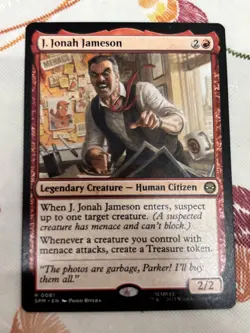 J. Jonah Jameson #0081 MTG Marvel's Spider-Man Magic The Gathering - Image 1