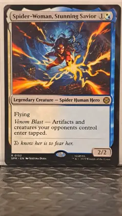 MTG Spider-Man - Spider-Woman, Stunning Savior #152 (Rare Legendary Creature) - Image 2