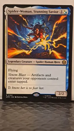MTG Spider-Man - Spider-Woman, Stunning Savior #152 (Rare Legendary Creature) - Image 3
