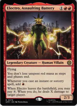 Electro, Assaulting Battery R Marvel's Spider-Man 76 NM Normal MTG - Image 1