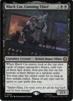 Black Cat, Cunning Thief R Marvel's Spider-Man 52 NM Normal MTG - Image 1