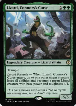 Lizard, Connors's Curse R Marvel's Spider-Man 106 NM Normal MTG - Image 1