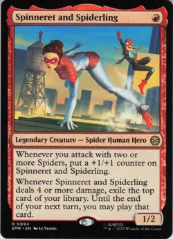 Spinneret and Spiderling R Marvel's Spider-Man 94 NM Normal MTG - Image 1