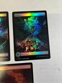 MTG - Aetherdrift Full Art Lands Set of 5 - DFT -Driver Seat Magic Lot * FOIL * - Image 4