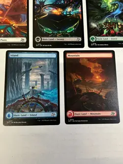 MTG - Aetherdrift Full Art Lands Set of 5 - DFT - Magic Lot Regular Non Foil - Image 3