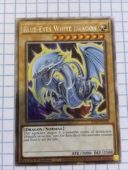 * BLUE-EYES WHITE DRAGON * 1ST EDITION PLATINUM SECRET RARE RA04-EN108 YUGIOH! - Image 1