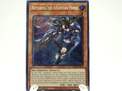 Yugioh! Neptabyss, the Atlantean Prince RA03-EN013 Secret Rare 1st Ed NM - Image 1