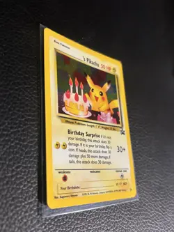Birthday Pikachu #24 Black Star Promo Holo Rare Vintage Pokemon Card - Image 3
