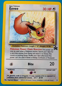Eevee #11 Black Star Promo Holo Rare 2000 WOTC Pokemon Card - EX/NM 1 Each - Image 1