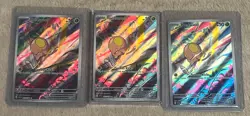 Lot of 3 Pokemon Scarlet & Violet Toedscool 201/198 Illustration Holo Cards - Image 1